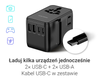 SILVER MONKEY Adapter podróżny Smart Travel 70W PD SMA343 - 1417255 - zdjęcie 6